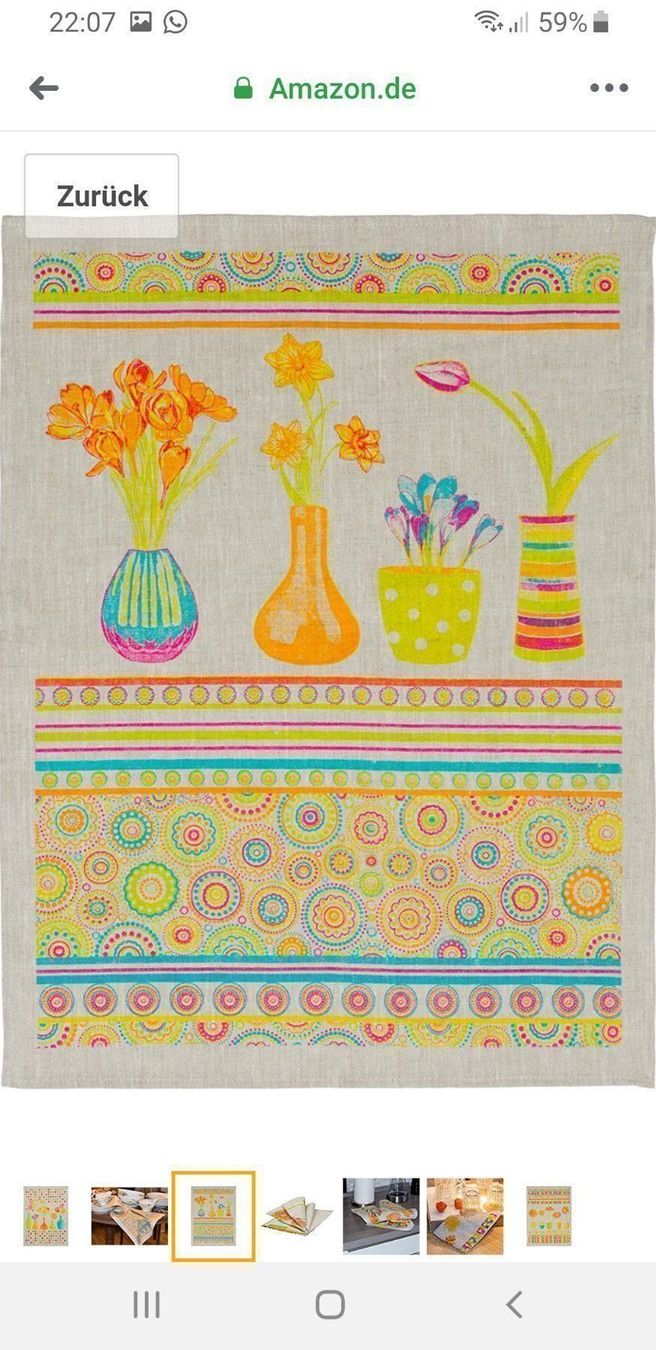 Linges de cuisine: Küchentücher Frühlingsblumen, 100%Leinen – Neuf avec emballage d'origine à Kloten par Hektor44 1