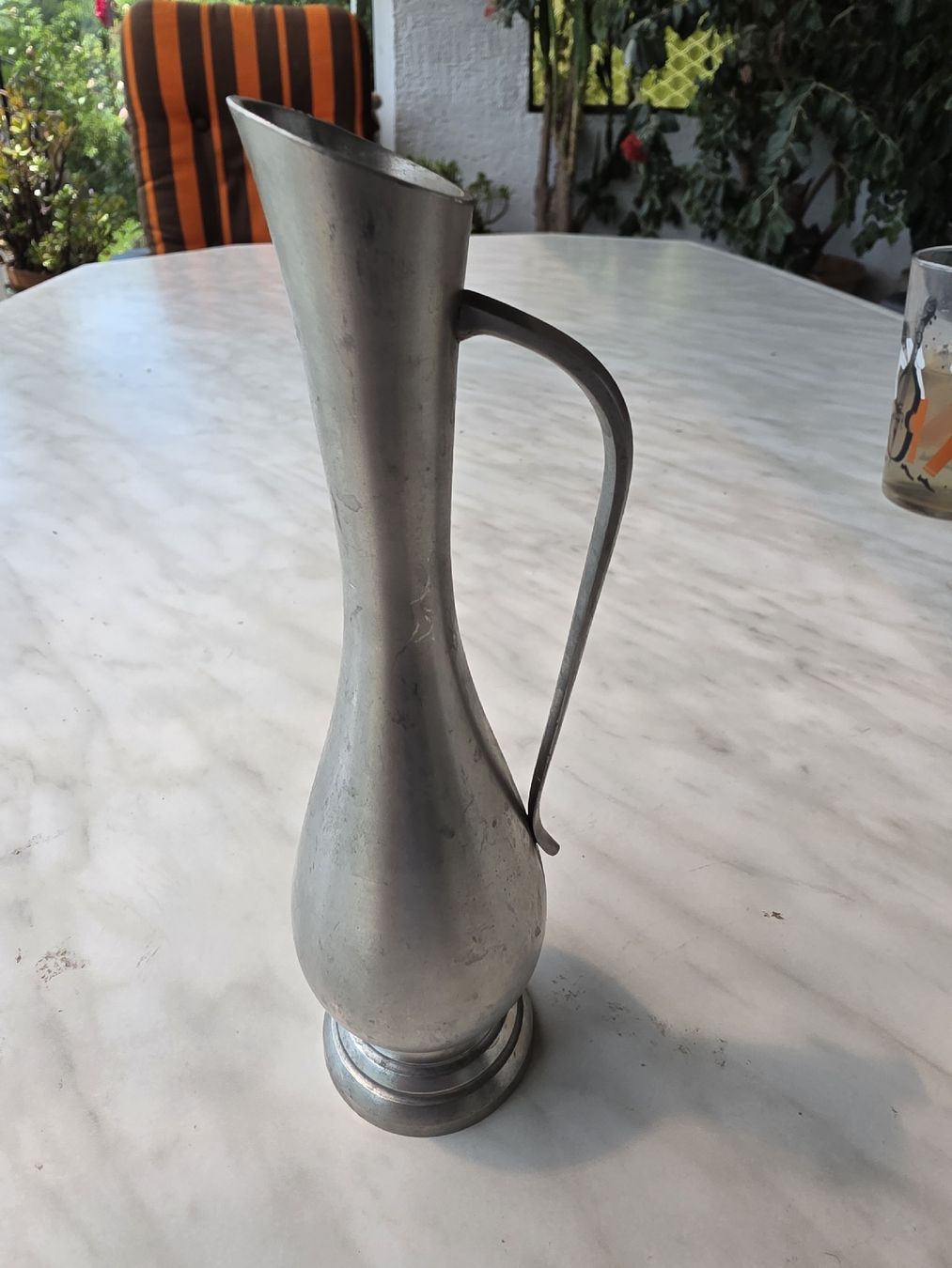 Vasi & Recipienti: Vintage Pewter Pitcher Vase  – Usato da Hinwil venduto da Ehretstock8 1