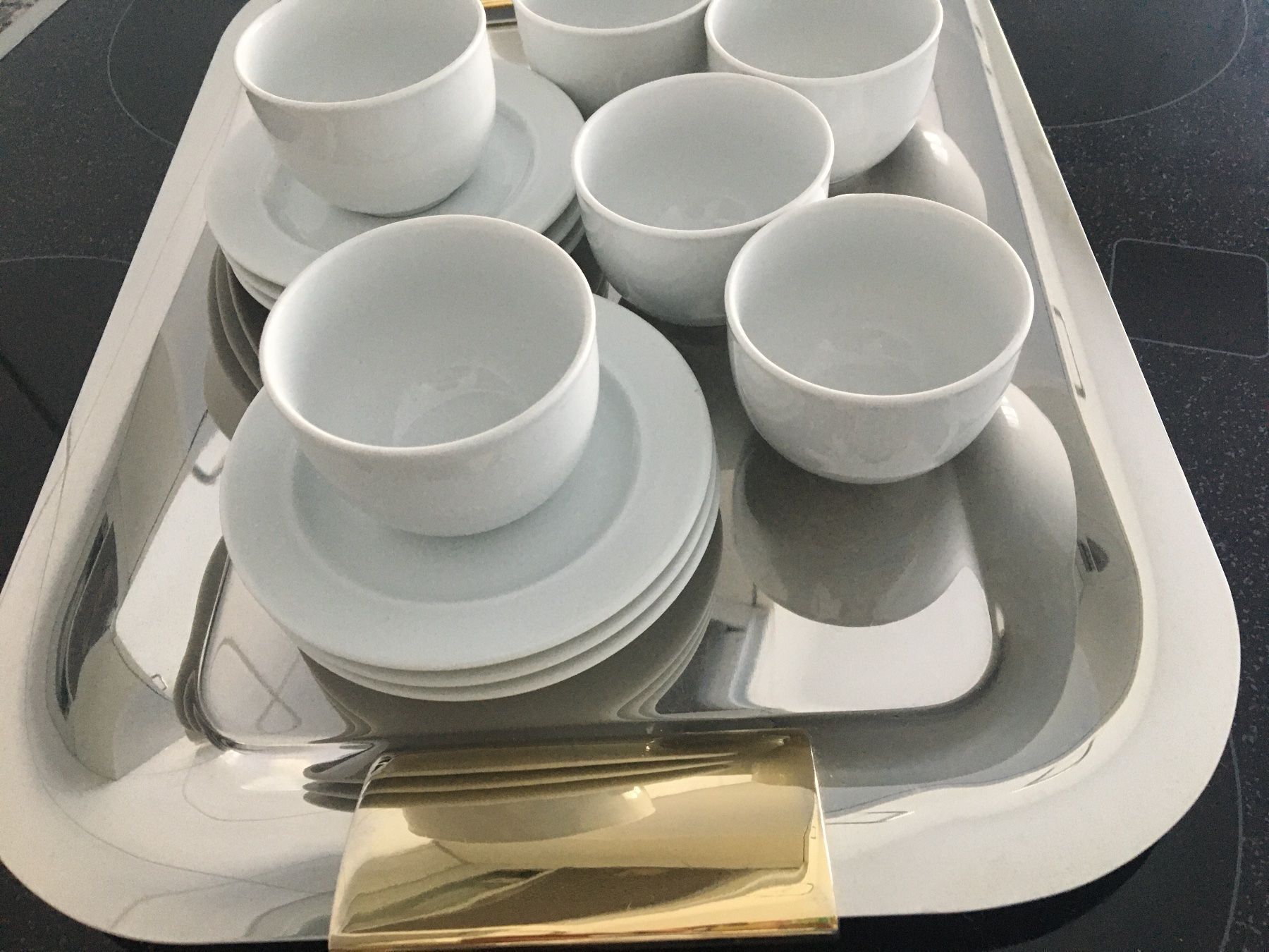 Set di piatti: Espresso Tassen mit Tablett – Usato da Kriens venduto da cha_5yhb 1