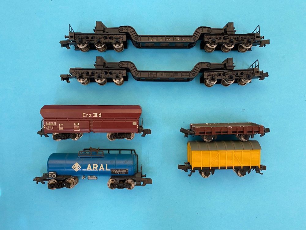 ROKAL TT. 4 Wagons marchandises + boîte vide. ANNEES 50. | Kaufen auf Ricardo
