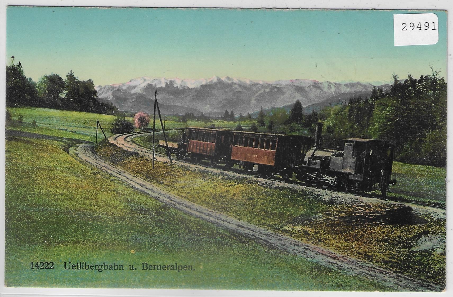 Cartes postales: Uetlibergbahn und Berneralpen - Litho – D'occasion à Ettingen par Kartenplanet