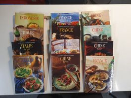 Konvolut 12 Stk Kochbücher französisch