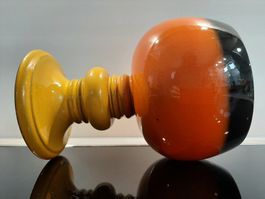 Vintage 70er Jahre Keramik Kelch / Kerze Space Age Design