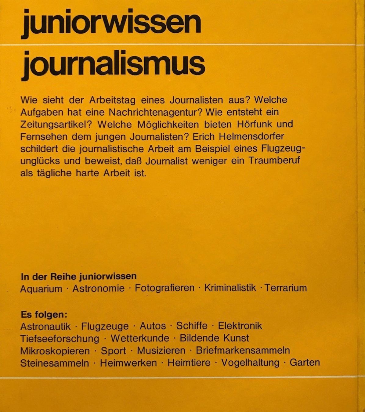 Libri: juniorwissen Journalismus – Nuovo (secondo la descrizione) da Sarnen venduto da Livres 1