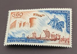 Frankreich 1966 Schiffe und Pferd briefmarke
