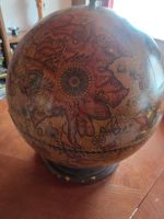 Holz Weltkugel ca 48cm hoch