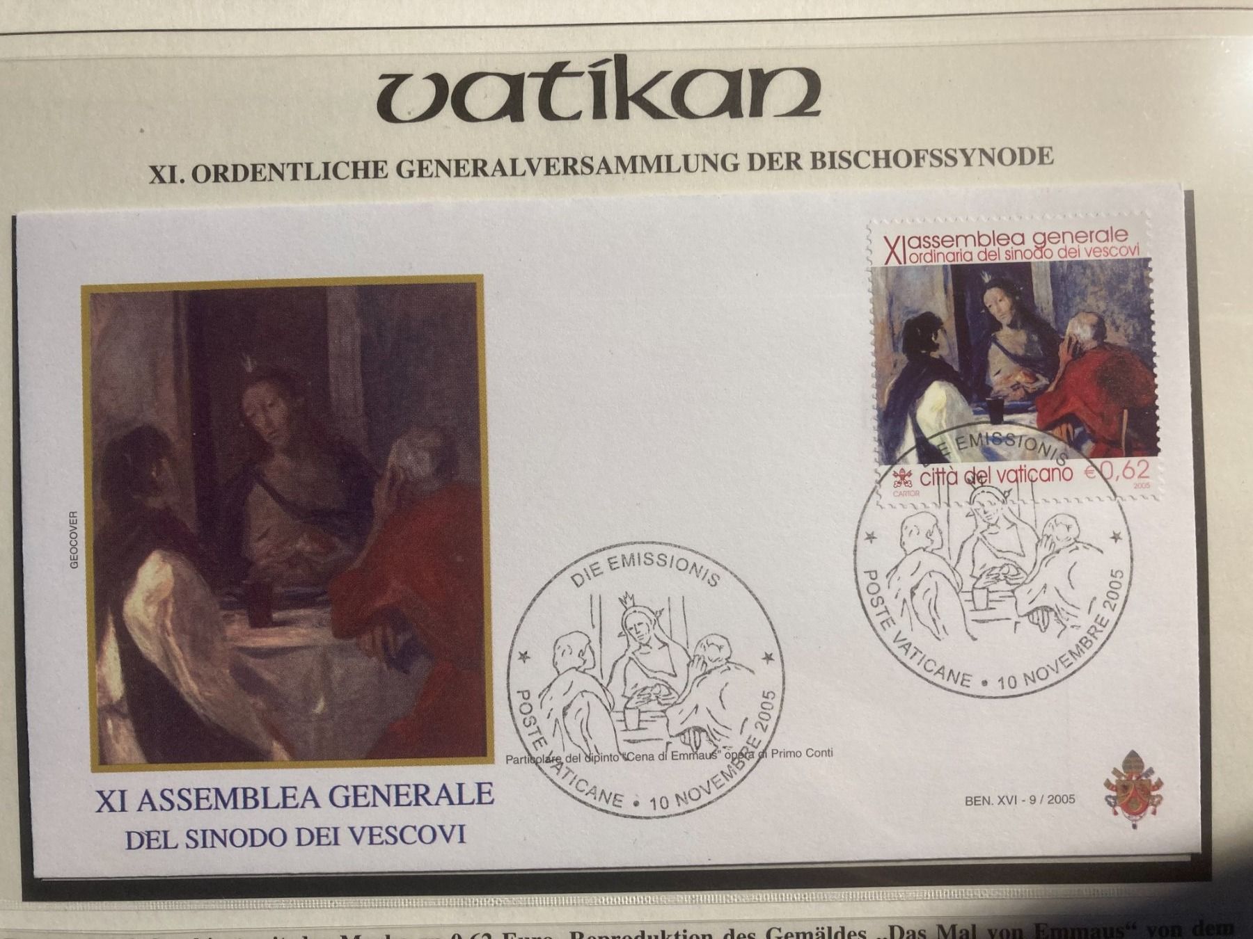 Tutti i francobolli: Vatikan 2005 Ersttagsbrief Generalversammlung Bischofssynode – Nuovo (secondo la descrizione) da Liestal venduto da schnueps