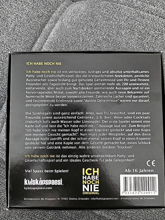 Spiele: Partyspiel "ICH HABE NOCH NIE" – Gebraucht aus Mels von nic_r6tt 1
