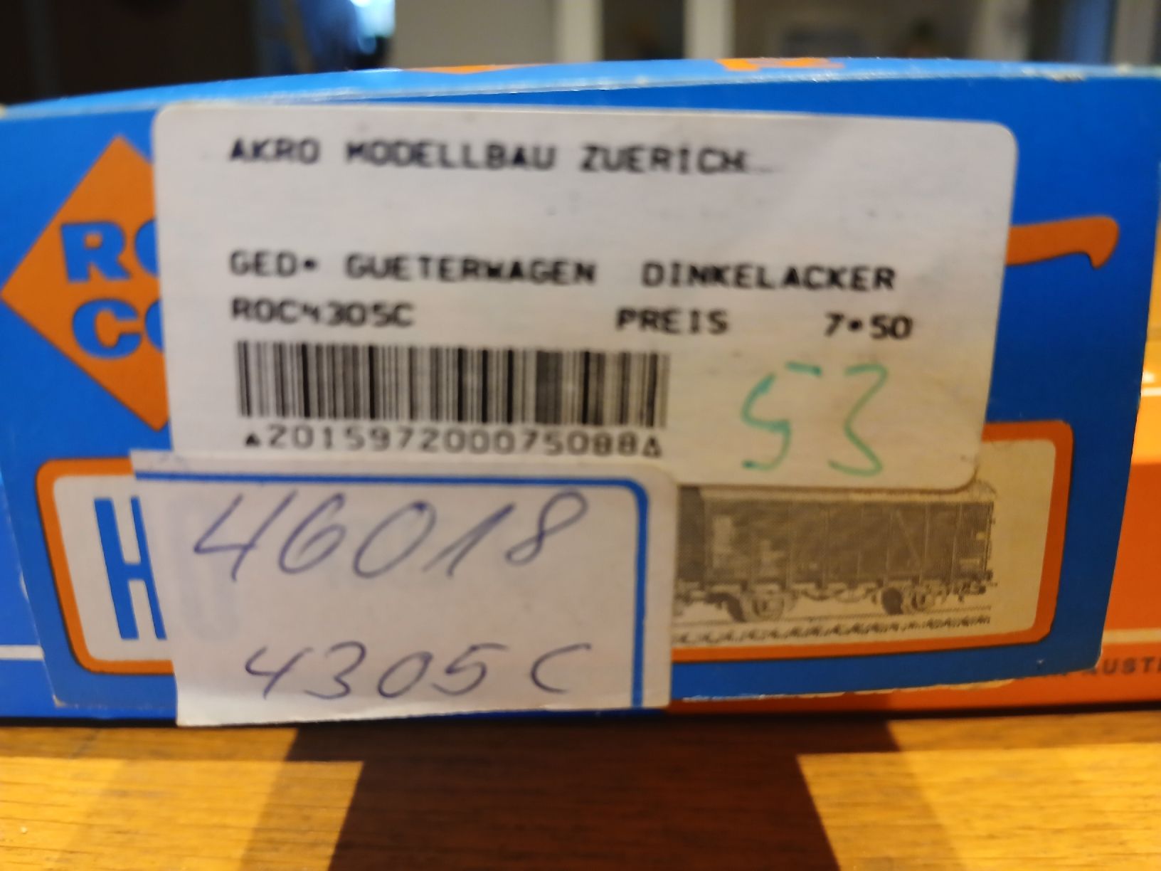 Roco Modellini di ferrovie: ROCO 4305C Güterwagen Dinkelacker Bier, Neu! – Nuovo e nell'imballaggio originale da Bözen venduto da Kolumbus77 1