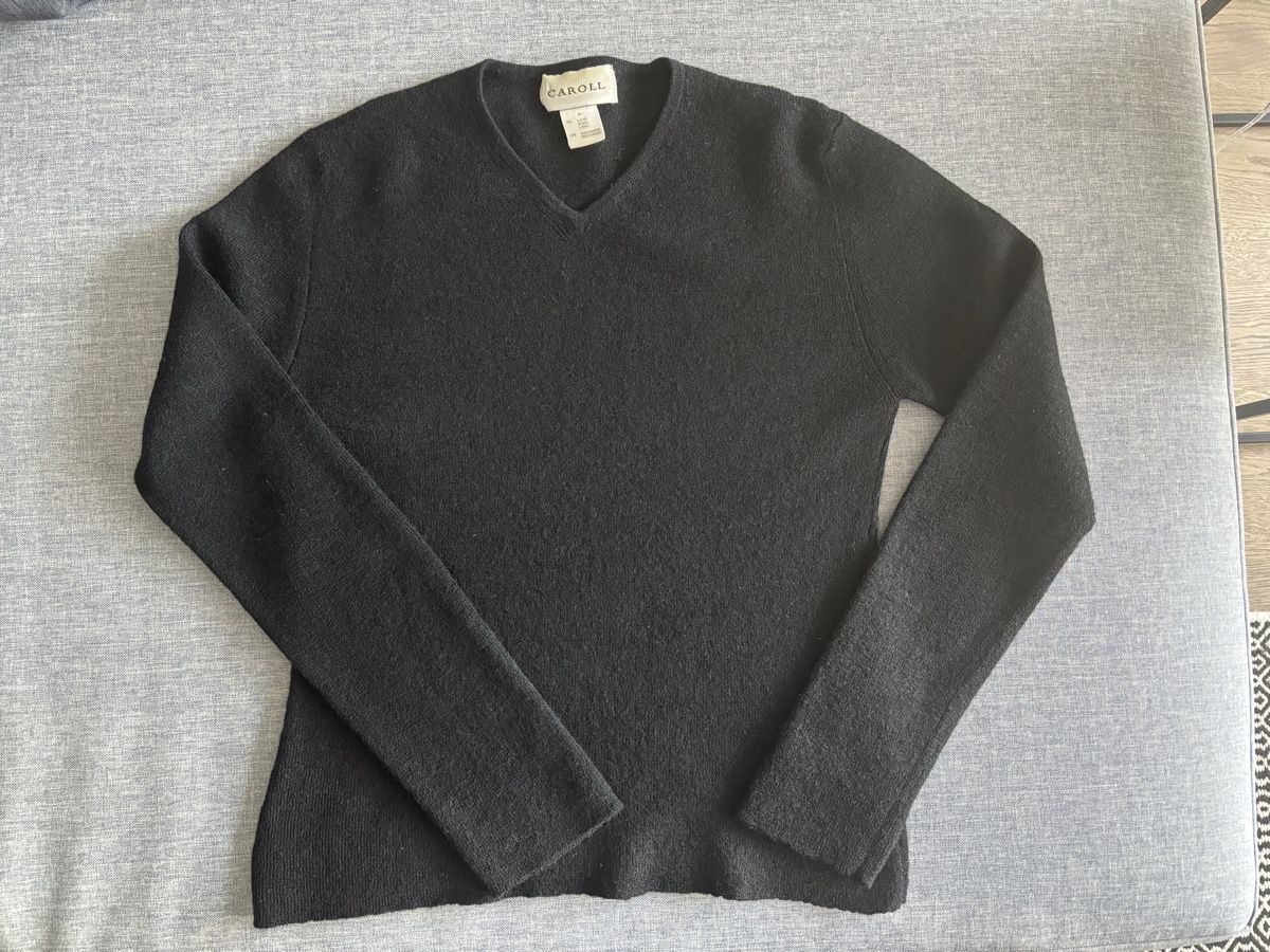 Caroll Maglioni & Felpe: Damen Pullover Caroll schwarz V-Ausschnitt – Usato da Wollerau venduto da Dolder23
