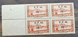 ALGERIE timbres neufs ** surchargés E.F.M.1943 - lire !
