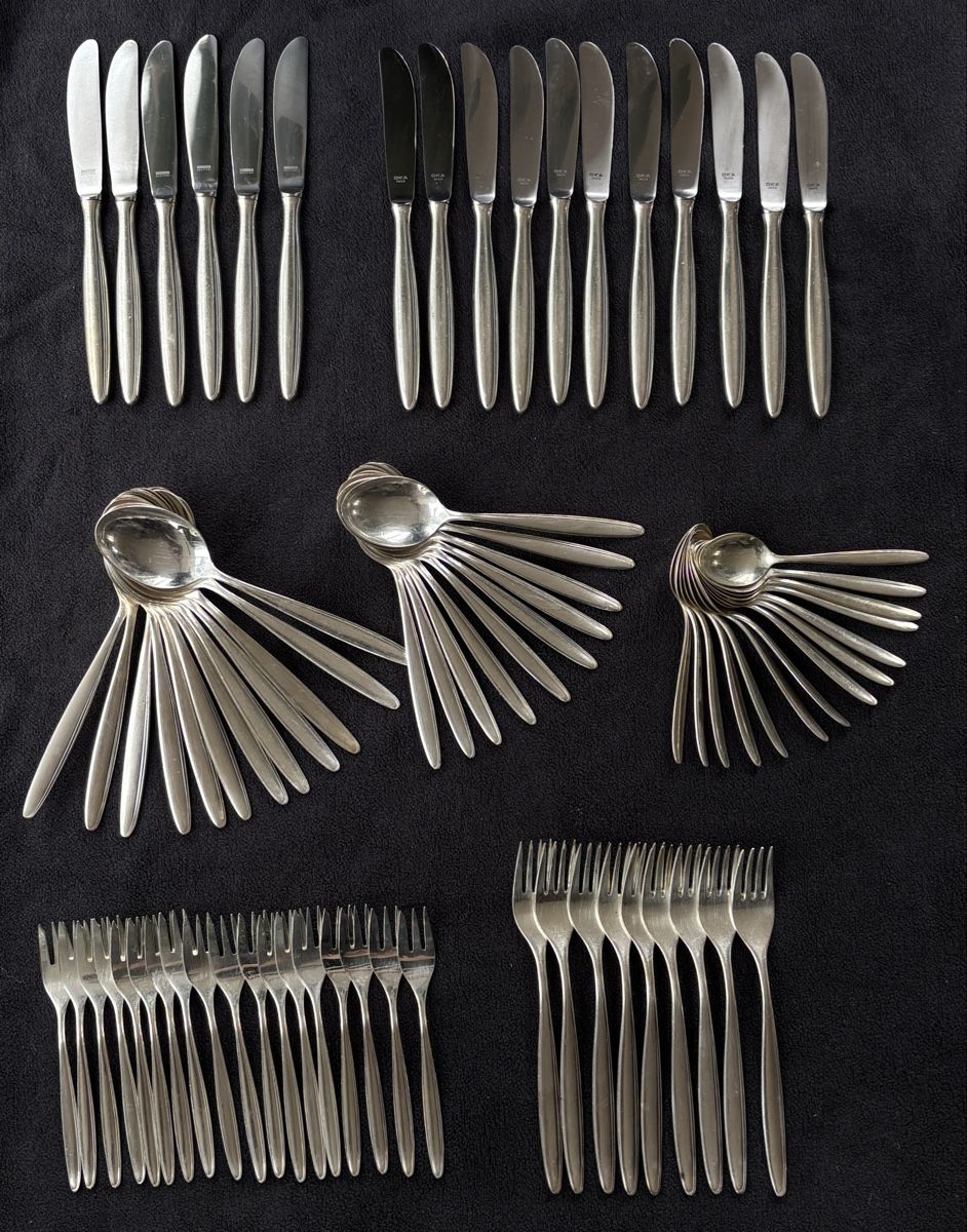 Set di posate: Echtsilber Besteck-Set OKA/Auerhahn – Usato da Rafz venduto da Sukion
