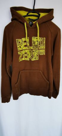Belowzero brauner Hoodie Kapuzen- Pullover, Gr. S