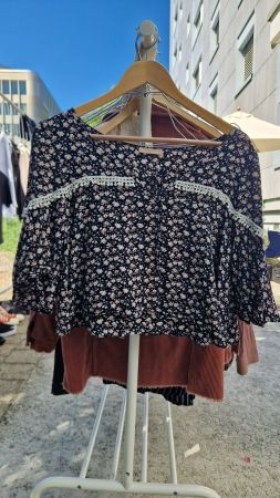 floral Sommer Oberteil