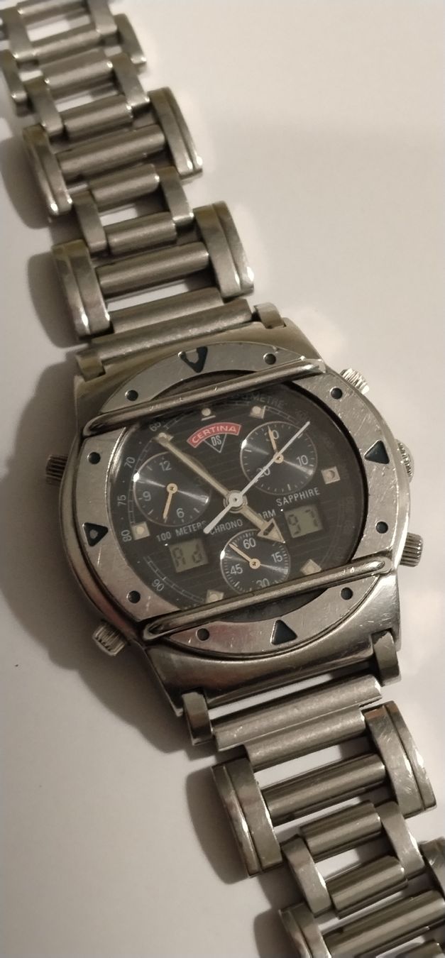 Certina Orologi: Certina DS Cascadeur Chronograph analog/ digital top – Usato da Biel/Bienne venduto da Vintage-timearts