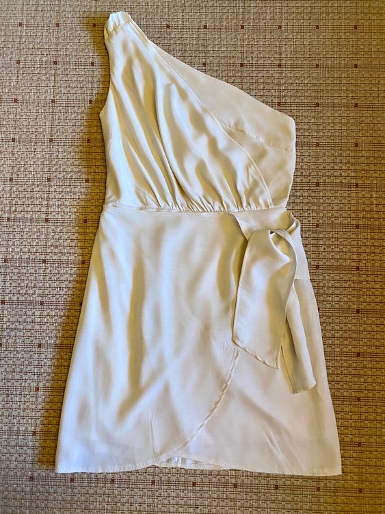 Gilet Asymétrique à Capuche Maurices – Crème, Taille S, Ouvert Devant, Tricot Doux