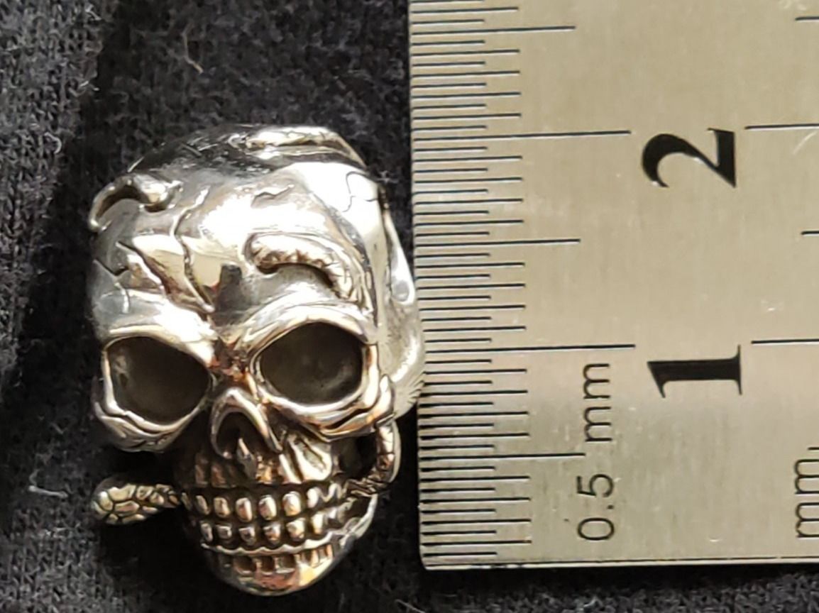 Ciondoli: Silber Skull Totenkopf Anhänger / Crâne – Nuovo (secondo la descrizione) da Laufen venduto da Sunjupite7 3