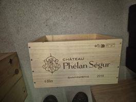 Weinkiste 6er leer 33x26.5x18 cm