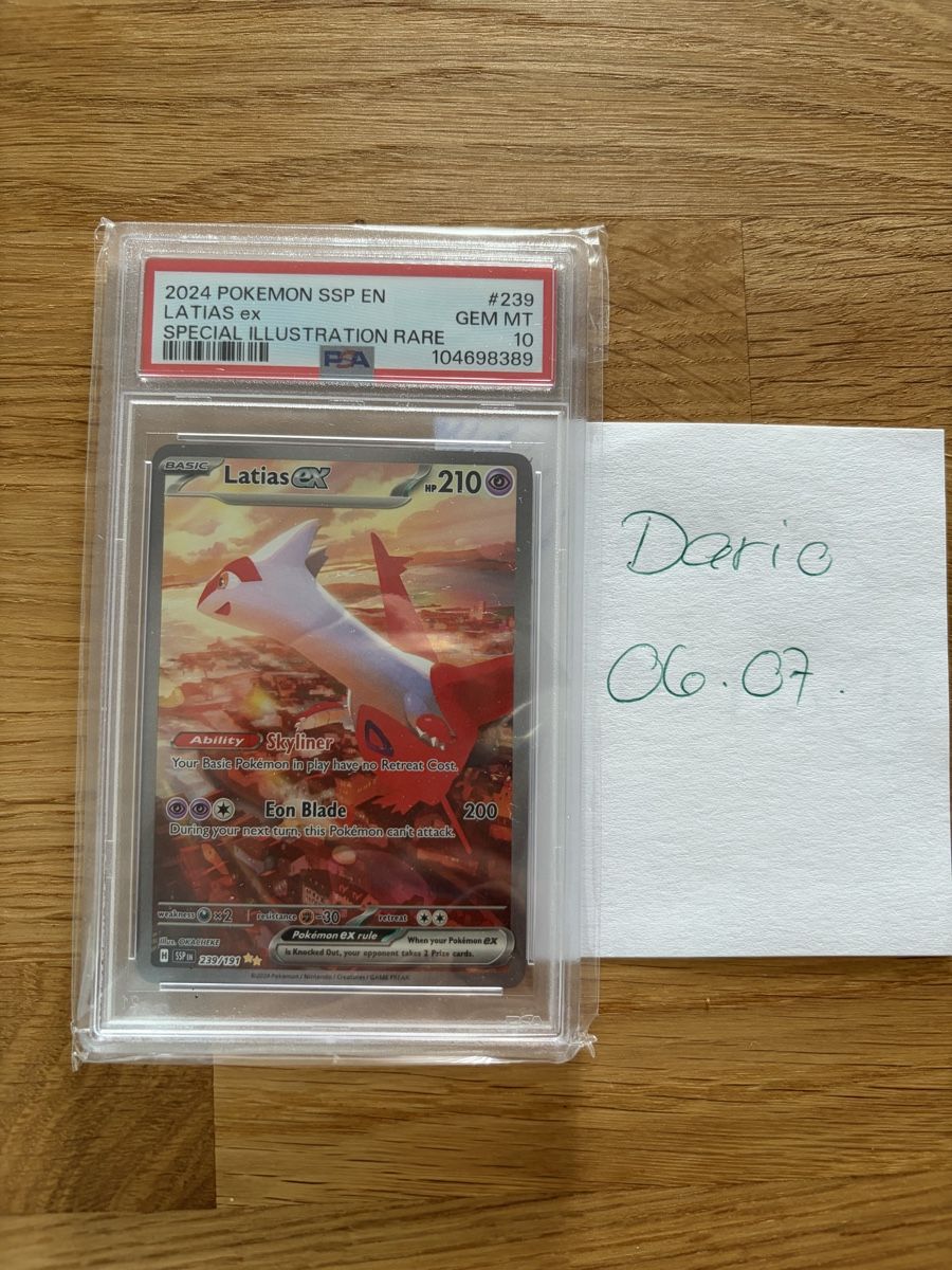 Pokémon Carte collezionabili: PSA 10 - Latias SAR 239/191 Surging Sparks – Nuovo e nell'imballaggio originale da Niederwangen BE venduto da dar_d2sd