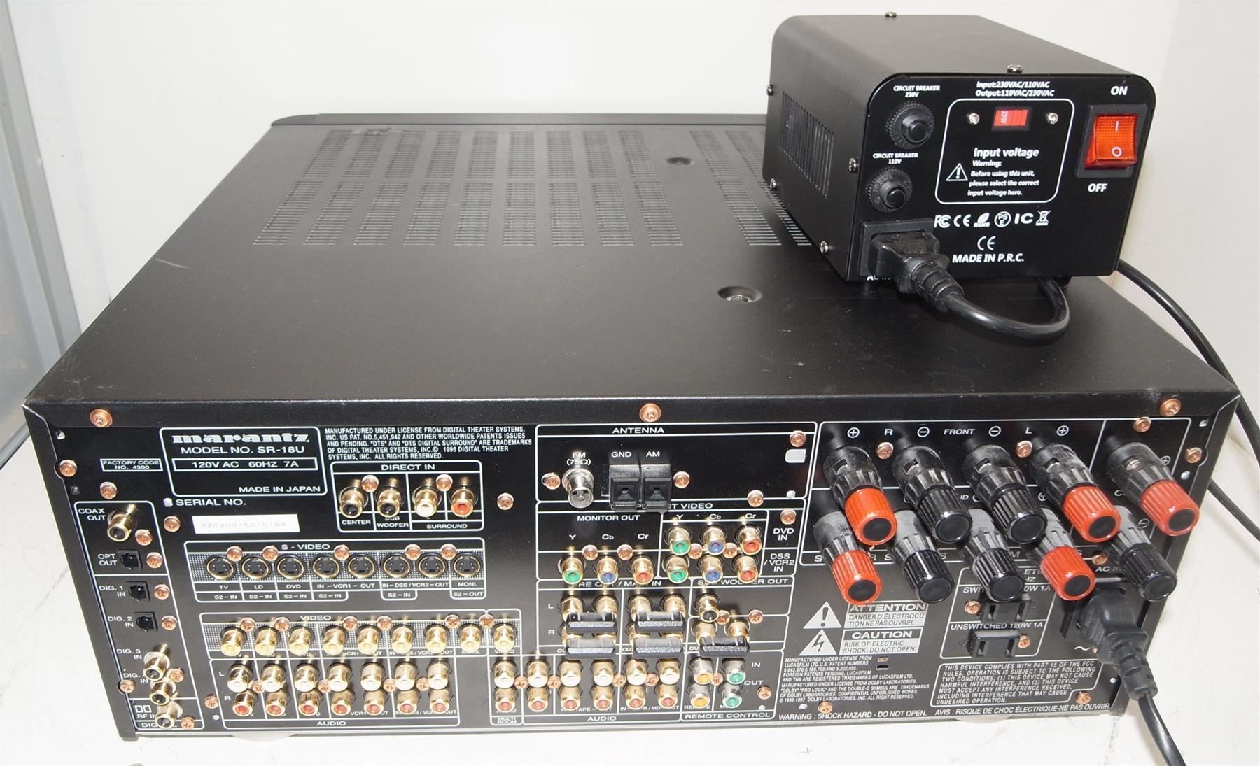 Marantz Ricevitori: Marantz AV Receiver SR 18 NUR 120 Volt – Usato da Männedorf venduto da livesteam 4