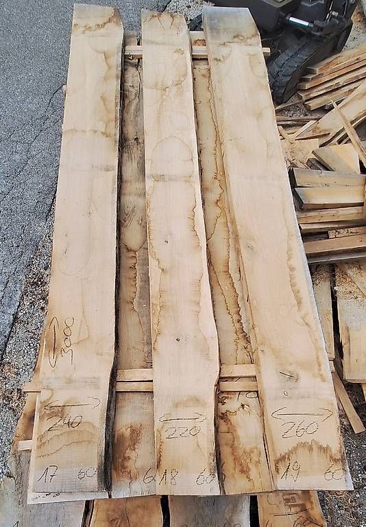 Articoli in legno: Eichenbretter 60mm / 9 Stück / 3m / Lufttrocken – Usato da Waldkirch venduto da bauprofi87 2
