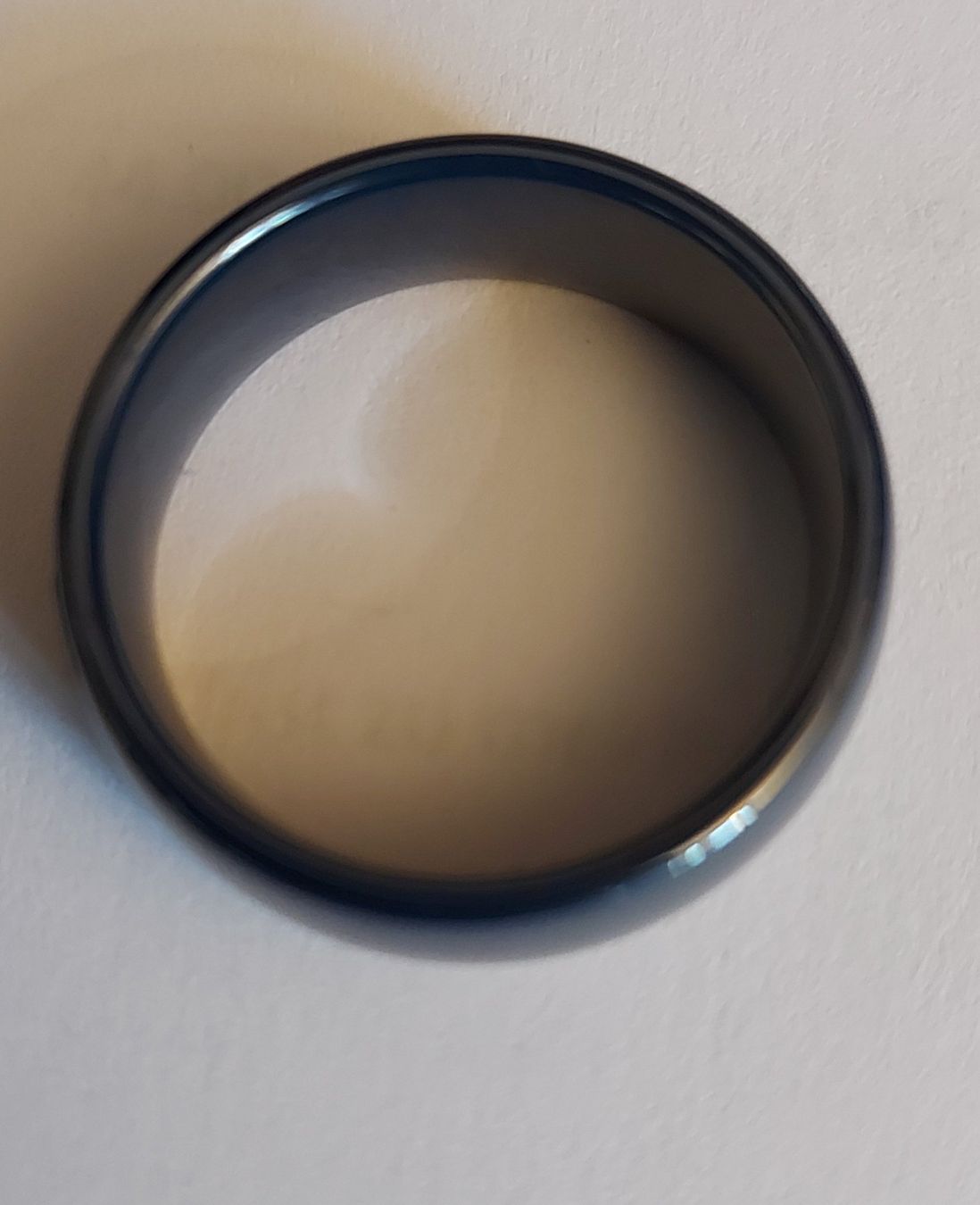 Anelli: Schöner, schlichter Herren Ring, Dunkelblau, Grösse 64 – Nuovo e nell'imballaggio originale da St. Gallen venduto da kamel27