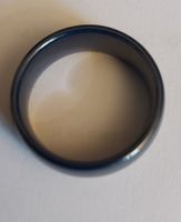 Schöner, schlichter Herren Ring, Dunkelblau, Grösse 64
