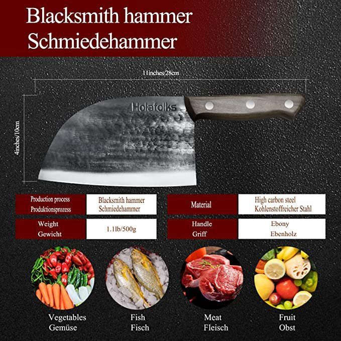 Coltelli da cucina: Hackmesser Mit Lederjacke Japanisches Messer Küchenmesser – Nuovo e nell'imballaggio originale da Oberentfelden venduto da ase_sk8n 3