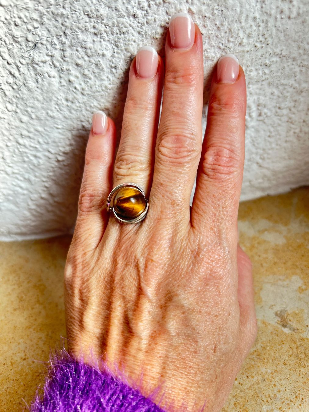 Anelli: Tigerauge Ring, Silberring (54) – Usato da Laufen venduto da Bellavitaboom 3