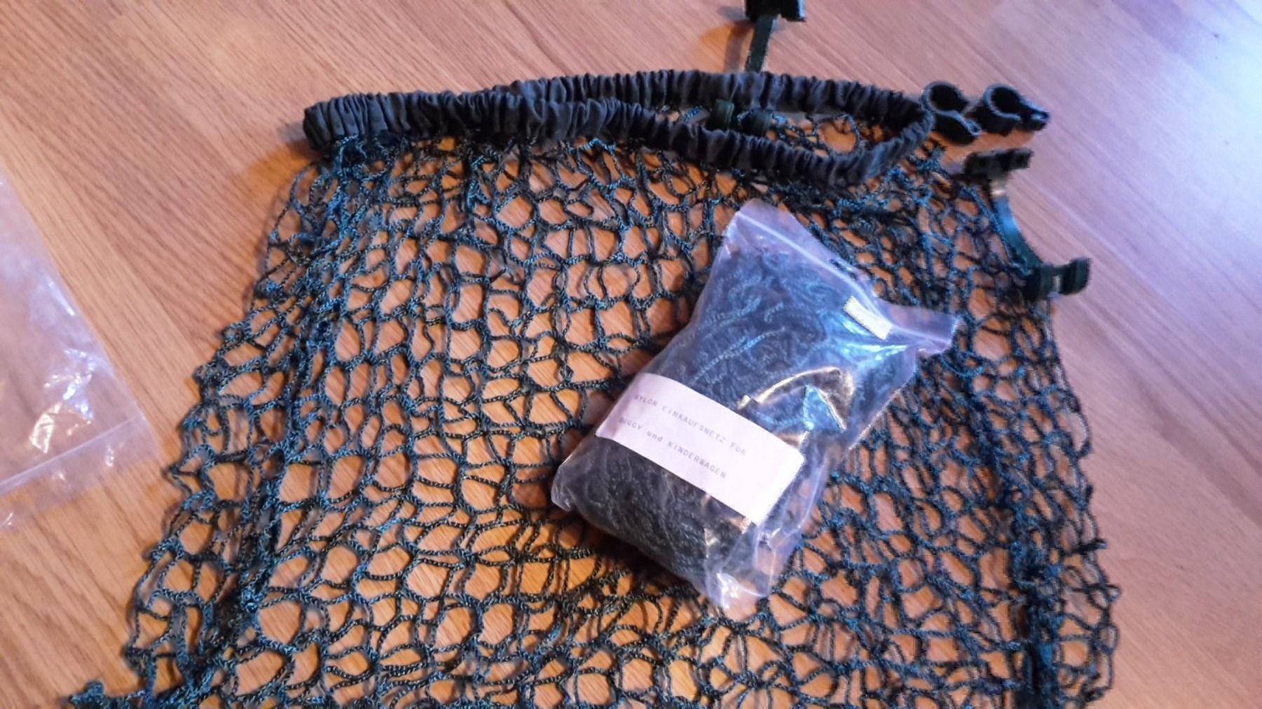 Kinderwagen: Kinderwagennetz grūn – Neu und originalverpackt aus Schwarzenburg von Flamingo07