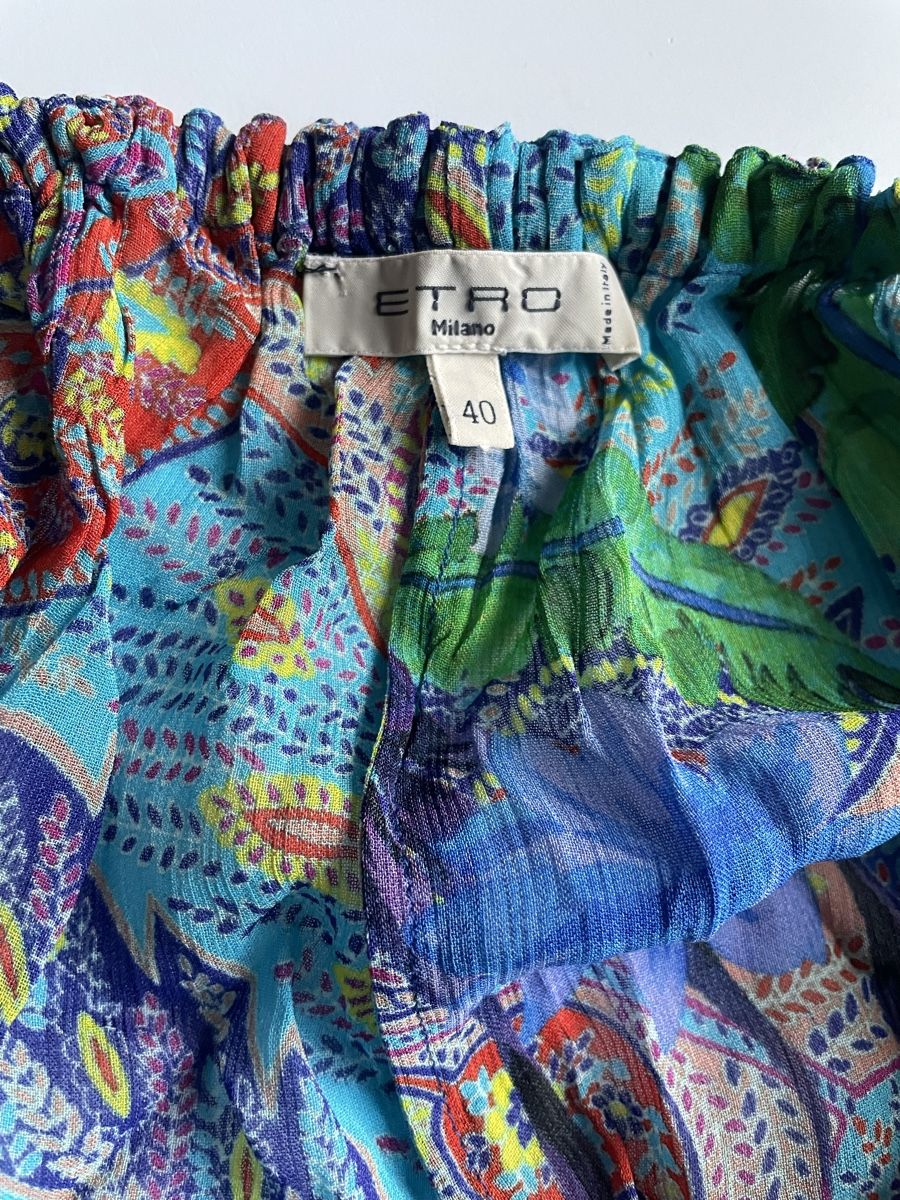 Tute: Etro Jumpsuit Seide ital. Gr. 40 oder S bunt – Usato da Gockhausen venduto da AnneT07 5