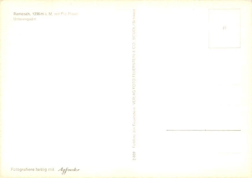 Ansichtskarten: GR - Ramosch – Gebraucht aus Ottikon b.Kemptth. von Neptun1974 1
