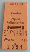 Billette Schweiz Yverdon Payerne Vufflens- 2. Kl. 2351