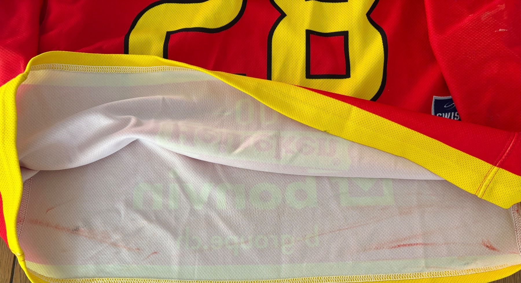 Gameworn Leibchen & Hosen: Trikot Game-Worn HC Sierre / Home / 21/22 – Gebraucht aus Halten von fitzgerald1982 2