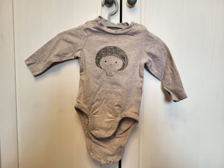 Alles ab 1CHF - Langarm Body Igel H&M, Grösse 56