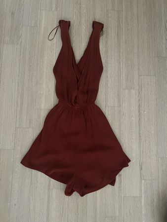 Jumpsuit dunkelrot