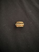 FOSSIL DAMEN RING GOLDFARBEN MIT KRISTALLEN