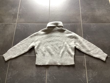 Pull en Maille Gris Col Roulé Taille S Bon État