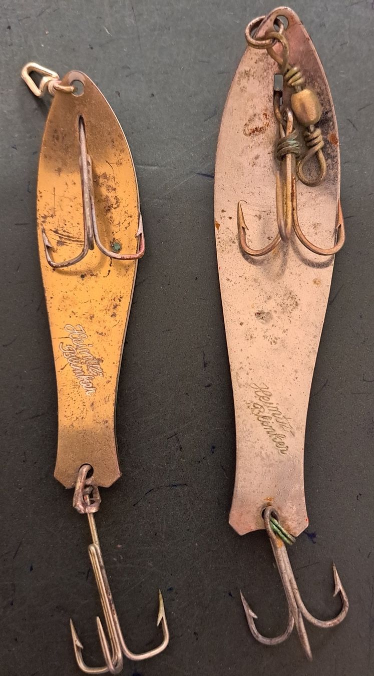 Esche: 2 Heintz Blinker décor artisanal/ Heintz Blinker artisanale – Usato da Fribourg venduto da versus702 1