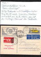FDC Jahrhundertfeier S.I.A. Bern-Gurnigel ,10 Rp PK - ET !