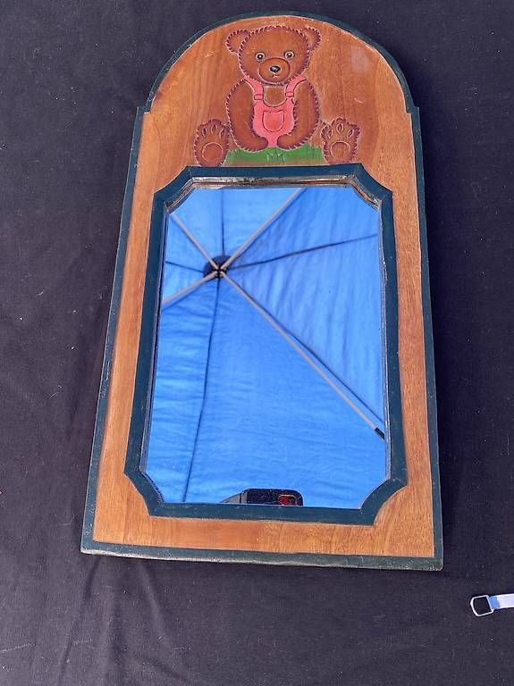 Miroirs: Mignon petit miroir cadre en teck – D'occasion à Cressier NE par jbneuen