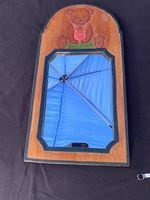 Mignon petit miroir cadre en teck