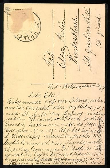 Cartoline postali: Hallau, Strasse hohle Gasse mit Blick au – Usato da Berlin venduto da bartko-reher 1