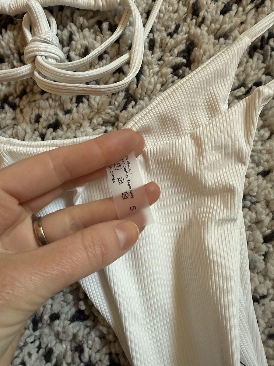 Costumi da bagno & Bikini: Weisser Rippen Bikini Gr. S - Neu – Nuovo (secondo la descrizione) da Dotzigen venduto da White_Warrior 4