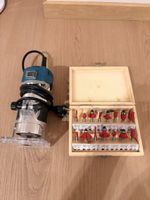 Oberfräse 800 W inkl. 15-teiligem Fräserset in Holzbox
