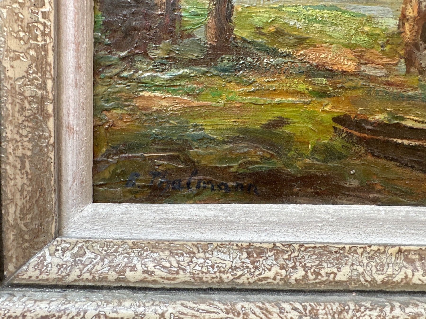 Tableaux: Antikes Gemälde signiert E. Thalmann, – D'occasion à Frauenfeld par aluma14 3