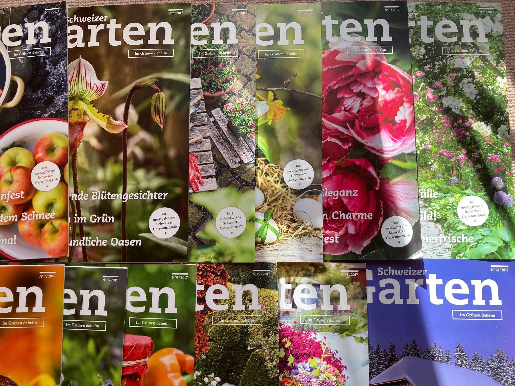 Riviste & Magazine: 17 Hefte Schweizer Garten, Jahr 2017 komplett – Usato da Lütisburg venduto da wiesenpippau 1