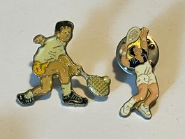 2 Pin Tennis Tennisspieler