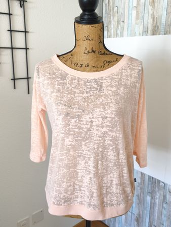 Damen Pullover s.Oliver lachsfarben 3/4 Arm guter Zustand