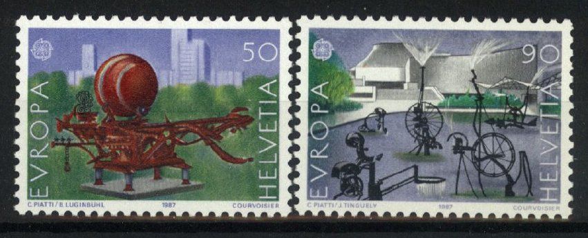 Alle Briefmarken: 1987, Europa ** – Gebraucht aus Willisau von Vollstempel